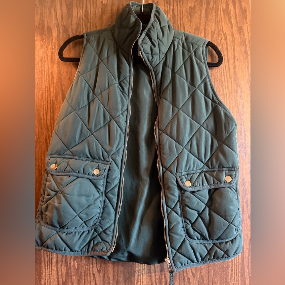 Green Quilted Vest
